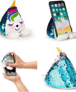Plusheez Phone Stand and Screen Wipe - Unicorn