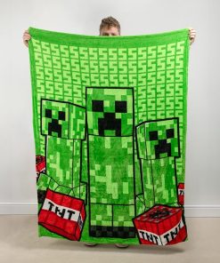 Minecraft Creeper Cushion Blanket