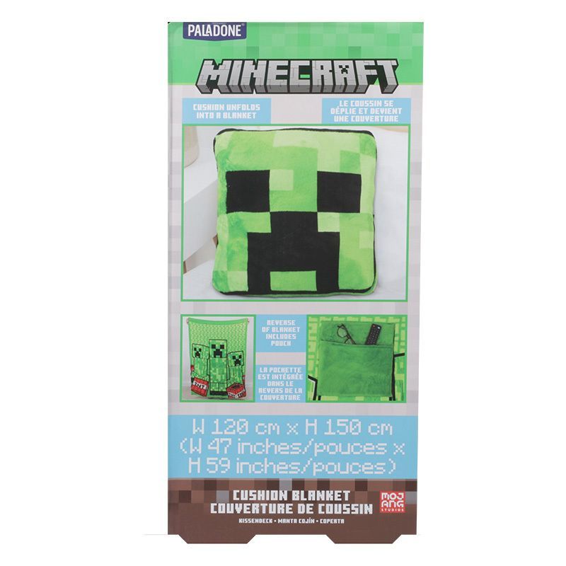 Minecraft Creeper Cushion Blanket - Image 2