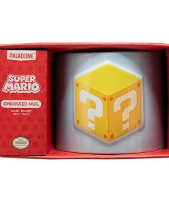 Super Mario Question Block Items Embossed Mug