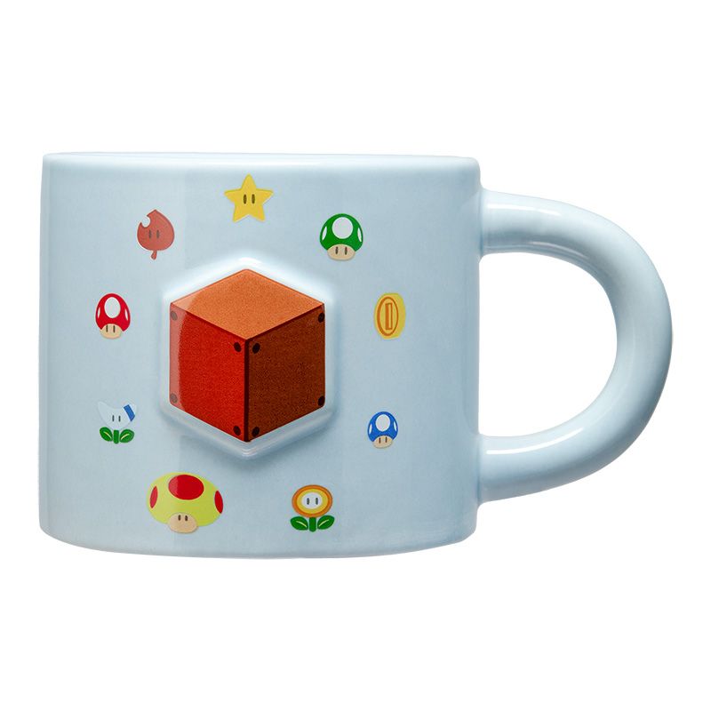 Super Mario Question Block Items Embossed Mug - Image 3