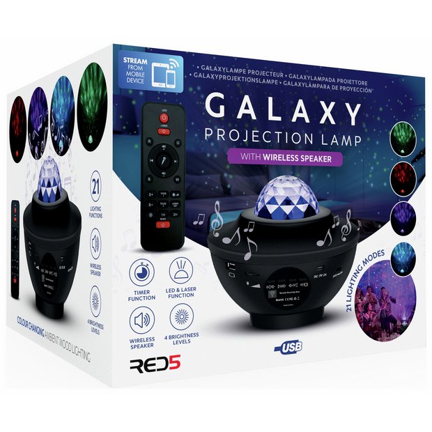Galaxy Projection Lamp with Wireless Speaker