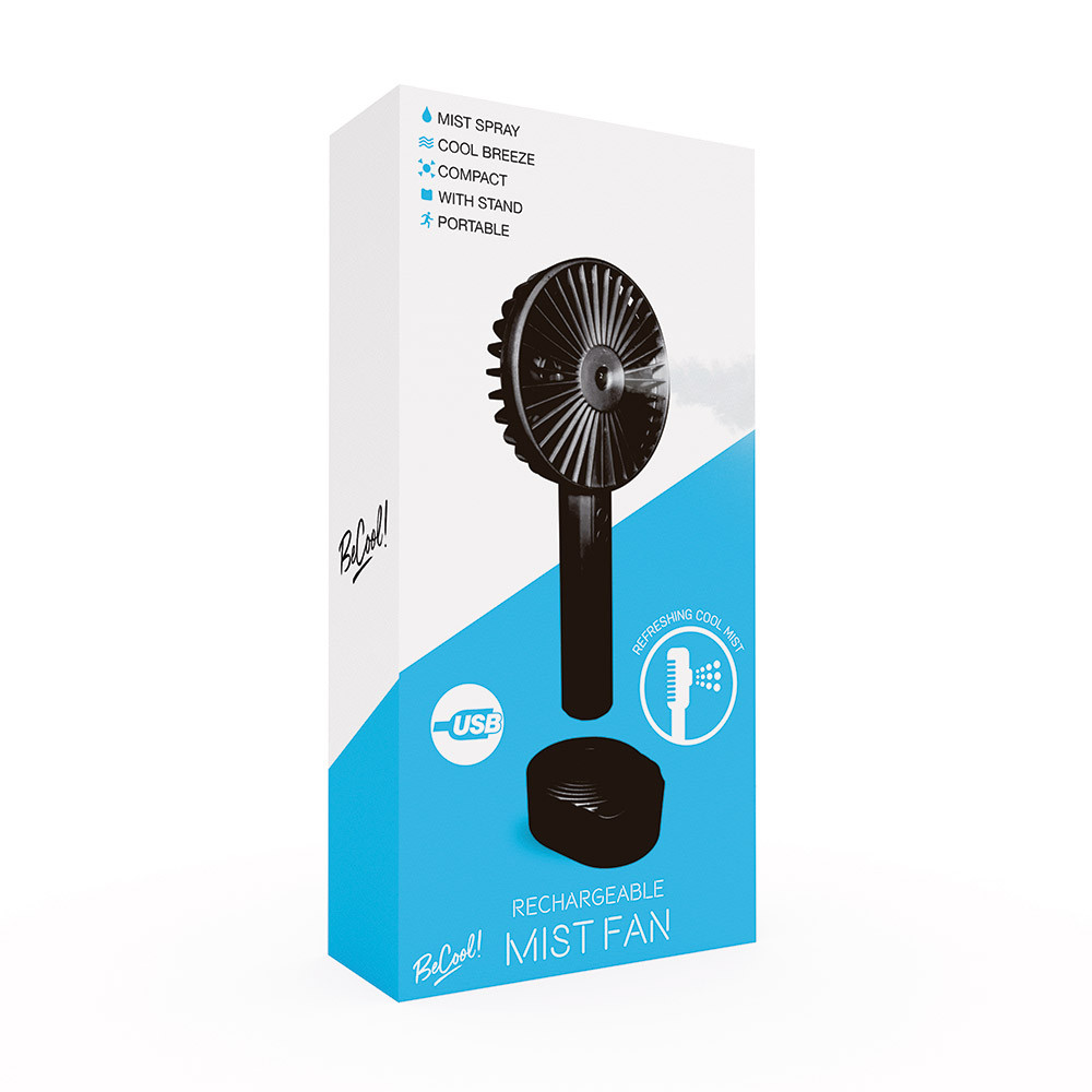 Rechargeable Mist Fan Black