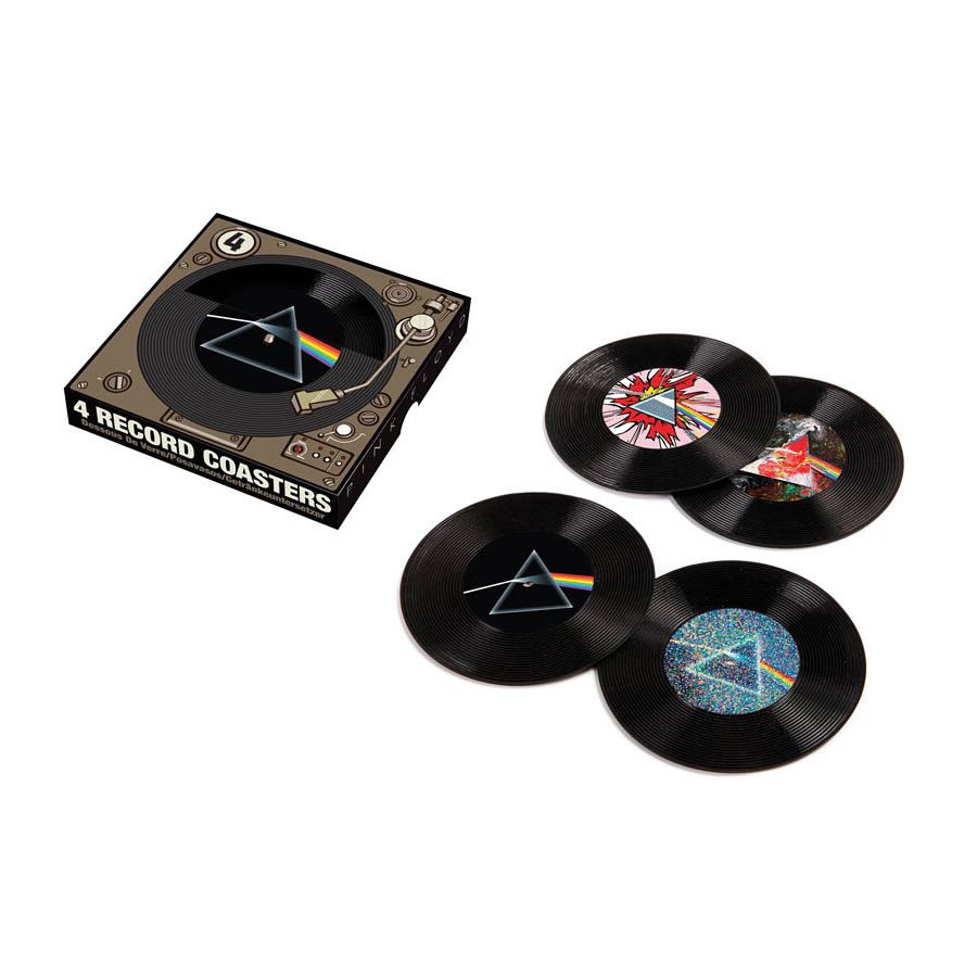 Pink Floyd Vinyl Coasters : Set of 4