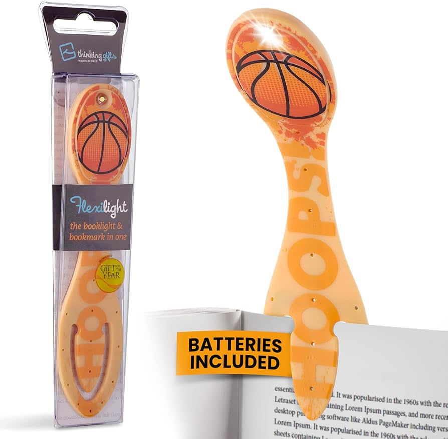 Flexilight Bookmark & Booklight - Basketball