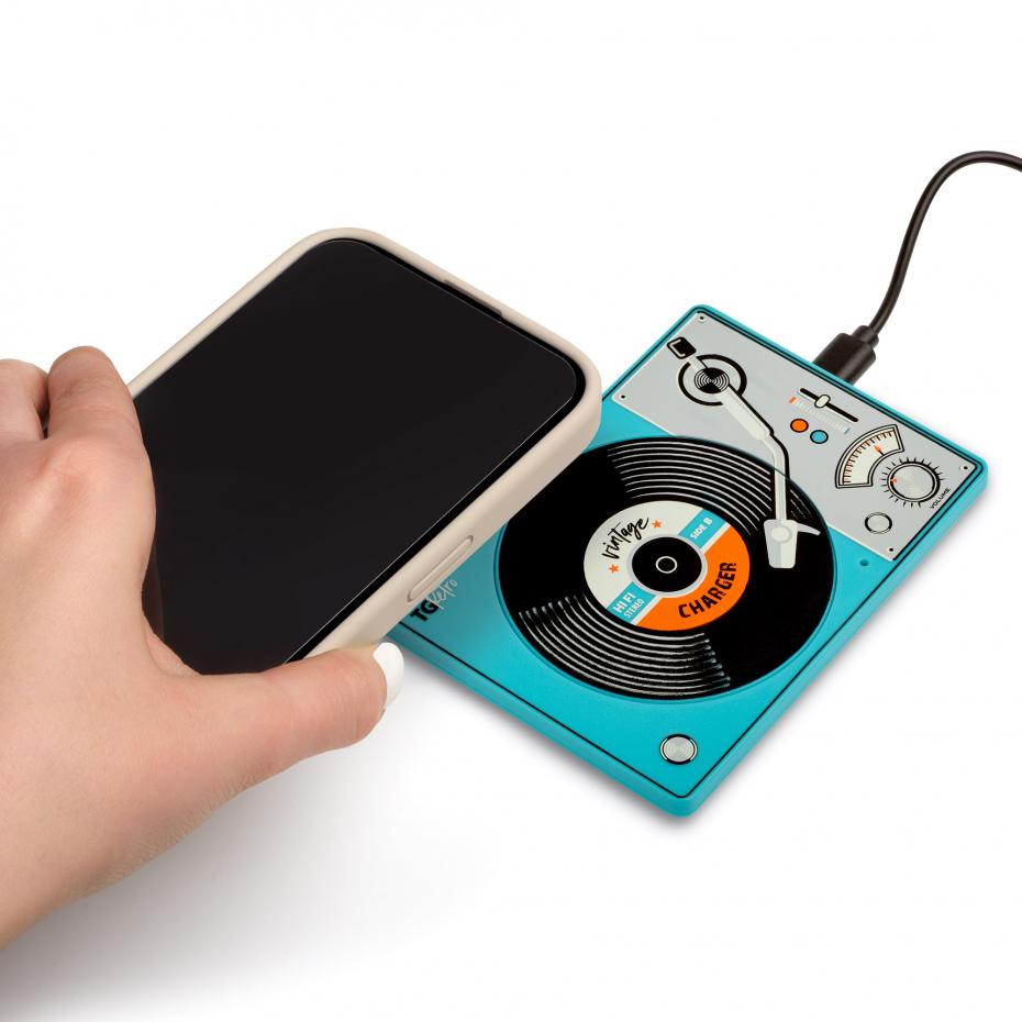 Wireless Zip Charger - Record Player