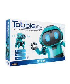 Construct & Create Tobbie the Self-Guiding AI Robot Blue