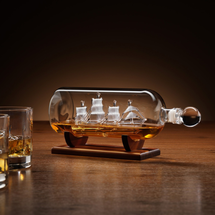 Ship in a Bottle Drinks Decanter