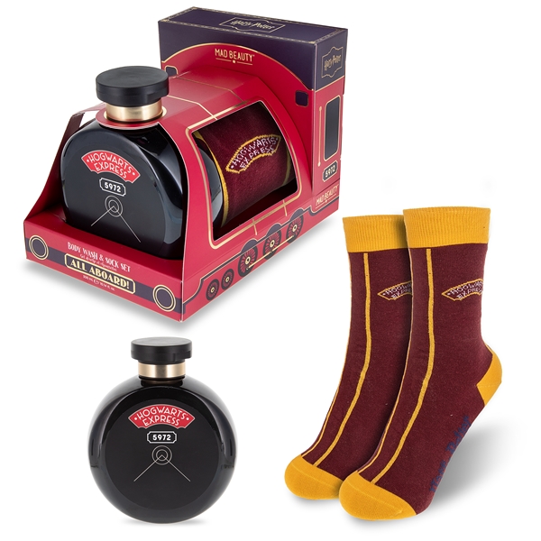 All Aboard! Harry Potter Hogwarts Express Body Wash & Sock Set